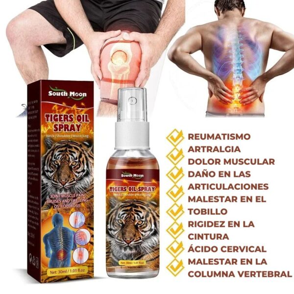 Spray de aceite para artralgia reumática, calmante para el dolor muscular, disipación de grasa